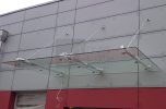 Daszek szklany typu MW STARK w Bielsku-Białej